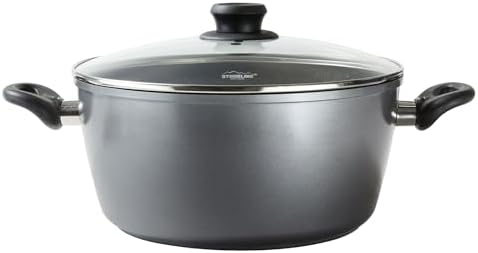 31gwtdrgil. ac .jpg STONELINE Casserole 28 cm Gris - Revêtement Antiadhésif avec Particules de Pierre - Compatible Four et Induction - Couve