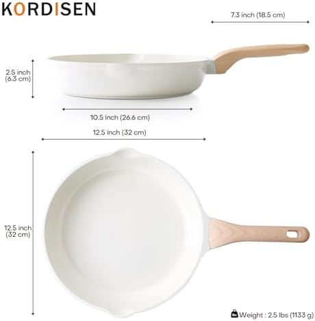 31p agcovnl. ac .jpg Poêle Ceramique Induction Kordisen 32 cm, Antiadhésive et Saine, Sans PFOA et PFAS pour la Cuisine
