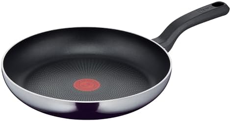 31po7l9e5xl. ac .jpg Poêle à frire Tefal D52608 noire, antiadhésif en titane, 32 cm, indicateur de température, nettoyage facile, technologie