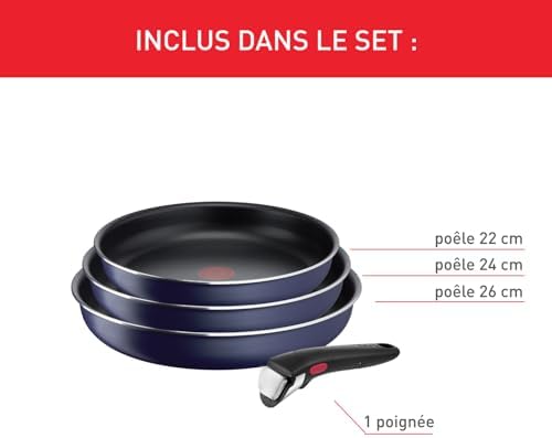31tafznx7bl. ac .jpg Tefal Ingenio 11 pièces, induction, revêtement antiadhésif, écolo, poêles et casseroles empilables, compatible lave-vais