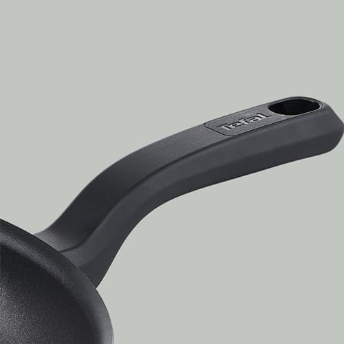 31xvkrs2gal. ac .jpg Poêle à frire Tefal D52608 noire, antiadhésif en titane, 32 cm, indicateur de température, nettoyage facile, technologie