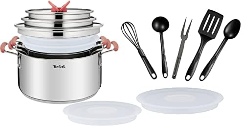 31xwg8cfwml. ac 1.jpg Tefal Ingenio Batterie de cuisine 10 pièces, Revêtement antiadhésif, Cuisine en famille