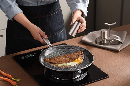 410m17etjql. ac .jpg EXCELLIUM 3D POELE A CREPES & GALETTES PROFESSIONNELLE - Résistante & Polyvalente - Manche Ergonomique Anti-Chaleur - 32