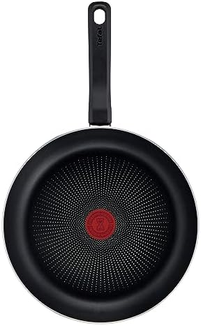 41788rtwnal. ac .jpg Poêle à frire Tefal D52608 noire, antiadhésif en titane, 32 cm, indicateur de température, nettoyage facile, technologie