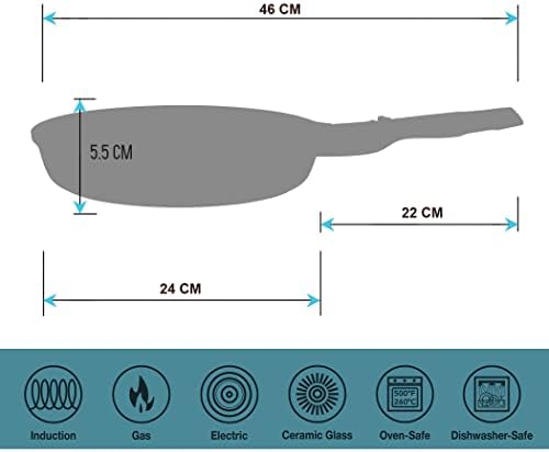 41a9zq2mall. ac .jpg INTIGNIS Poêles céramique antiadhésives 24 & 28 cm – poignées amovibles – résistant 220 °C – sans PFOA/PTFE/PFAS – induc