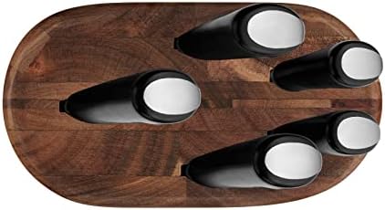 41gcgl7qhul. ac .jpg Tefal JAMIE OLIVER by Bloc + 5 couteaux de cuisine professionnel, chefs et débutants, utilisés en cuisine et en préparat