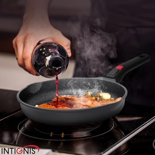 41hss t4ewl. ac .jpg INTIGNIS Poêles céramique antiadhésives 24 & 28 cm – poignées amovibles – résistant 220 °C – sans PFOA/PTFE/PFAS – induc
