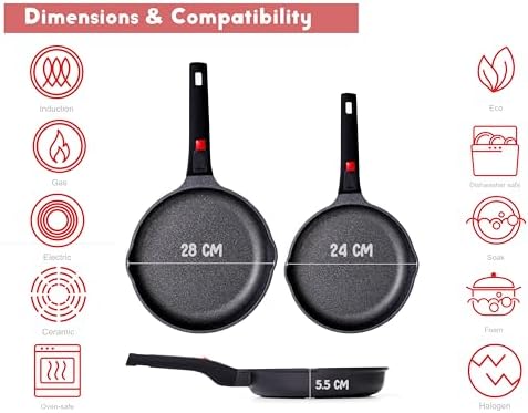 41jerhyvvdl. ac .jpg INTIGNIS Poêles céramique antiadhésives 24 & 28 cm – poignées amovibles – résistant 220 °C – sans PFOA/PTFE/PFAS – induc