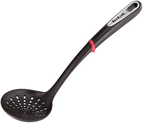 41rwgyyahrl. ac .jpg Tefal K206S414 Ingenio Set Spatule Cuillère Louche Cuillère Passoire Argent Noir Cuisine Professionnelle Ergonomique