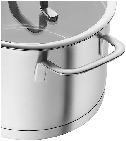 41tekfa4yel. ac .jpg ZWILLING Batterie de Cuisine TrueFlow, Acier Inoxydable, Fonction Verseuse, Cuisine Professionnelle, 5 Pièces, Argent In