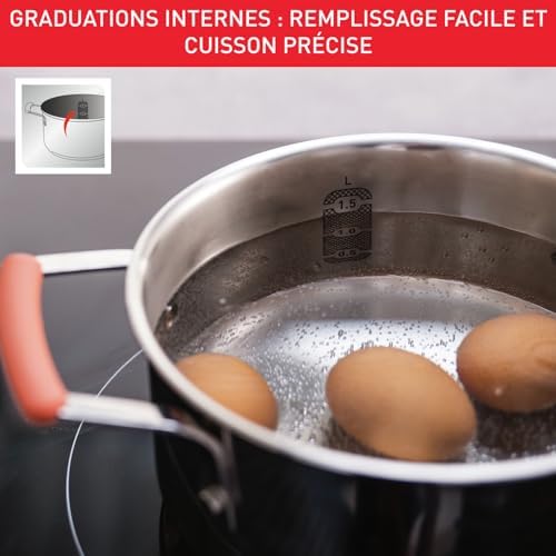 41x0jybaynl. ac .jpg Tefal Ingenio 11 pièces, induction, revêtement antiadhésif, écolo, poêles et casseroles empilables, compatible lave-vais