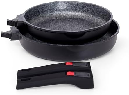 41cfk6ix kl. ac .jpg INTIGNIS Poêles céramique antiadhésives 24 & 28 cm – poignées amovibles – résistant 220 °C – sans PFOA/PTFE/PFAS – induc