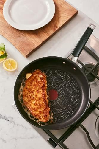 41izsaruool. ac .jpg Poêle Tefal Jamie Oliver anti-adhésive inoxydable 24 cm avec signal thermique durable et revêtement en silicone-compatib