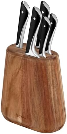 41k86pvoobl. ac .jpg Tefal JAMIE OLIVER by Bloc + 5 couteaux de cuisine professionnel, chefs et débutants, utilisés en cuisine et en préparat