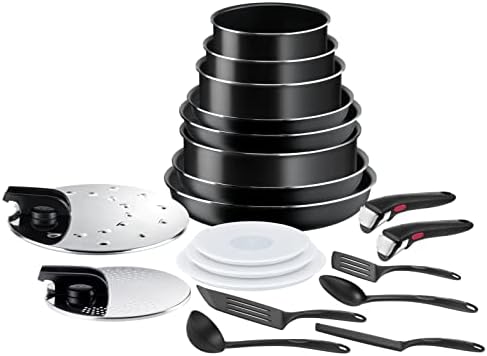 41mt8ntapwl. ac 1.jpg Tefal Ingenio Batterie de cuisine 10 pièces, Revêtement antiadhésif, Cuisine en famille