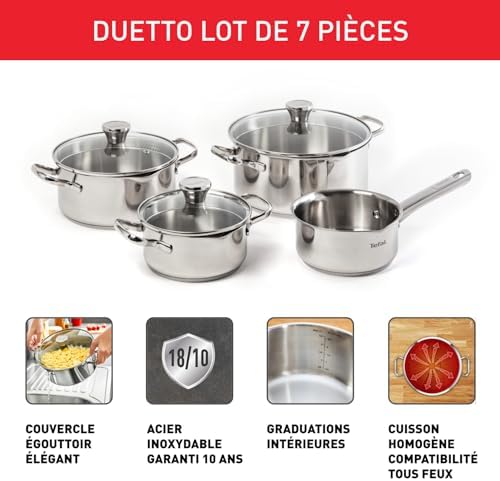 41mymnbwpel. ac 1.jpg Tefal Ingenio Batterie de cuisine 10 pièces, Revêtement antiadhésif, Cuisine en famille