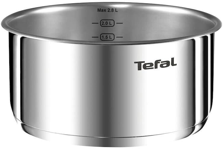 41qqwxdfhgl. ac .jpg Tefal Ingenio Emotion - Batterie de cuisine acier inoxydable 11 pièces 16/18/20/22/24/28 cm, couvercles en verre, poigné