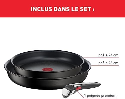 41yvokwasil. ac 1.jpg Tefal Ingenio Batterie de cuisine 10 pièces, Revêtement antiadhésif, Cuisine en famille