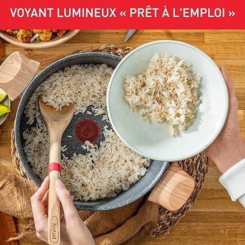 5139gmu5hvl. ac .jpg Tefal Faitout 24 cm Natural Force Revêtement antiadhésif Cuisson saine Thermo-Signal Fabriqué en France G2669003