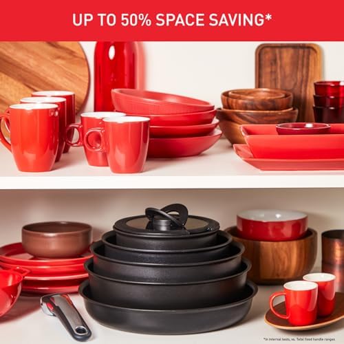 5162qone ul. ac .jpg Tefal Ingenio Unlimited - Batterie de cuisine 8 pièces, Convient aux Familles Actives - Poêle 28 cm & Casseroles 16/18/2