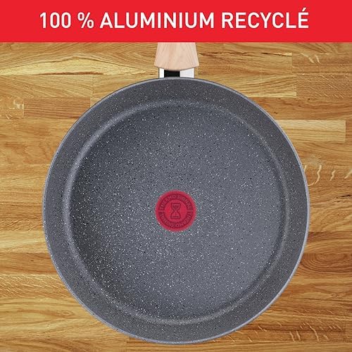 516yd0t7xnl. ac .jpg Tefal Faitout 24 cm Natural Force Revêtement antiadhésif Cuisson saine Thermo-Signal Fabriqué en France G2669003