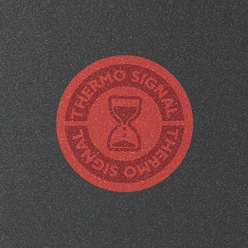 51hybjminxl. ac .jpg Poêle à frire Tefal D52608 noire, antiadhésif en titane, 32 cm, indicateur de température, nettoyage facile, technologie