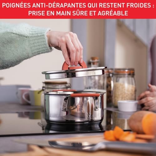 51n1qjz vl. ac 1.jpg Tefal Ingenio Batterie de cuisine 10 pièces, Revêtement antiadhésif, Cuisine en famille