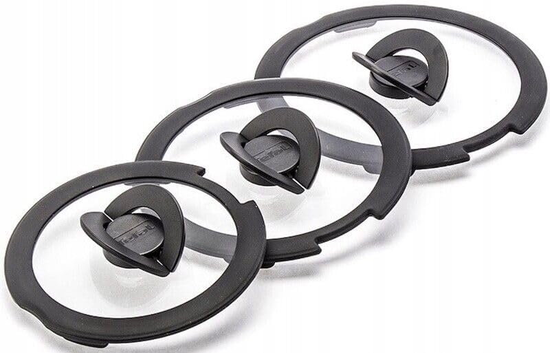 51wokmssgbl. ac .jpg Tefal Ingenio Emotion - Batterie de cuisine acier inoxydable 11 pièces 16/18/20/22/24/28 cm, couvercles en verre, poigné