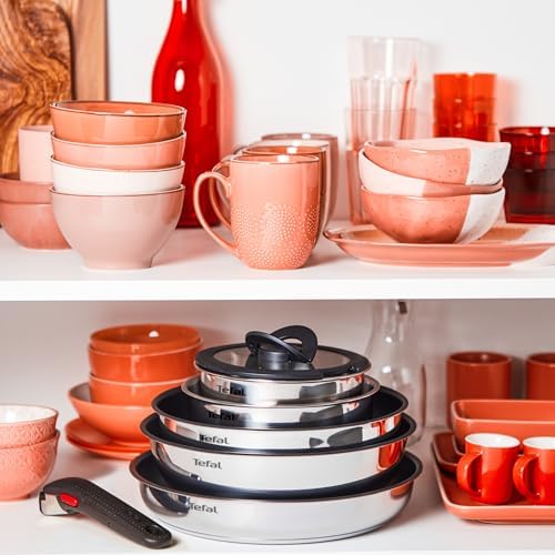 51ixyaxaerl. ac .jpg Tefal Ingenio Emotion L897SK04 Batterie de cuisine 20 pièces, induction, antiadhésif, empilable, compatible lave-vaissel