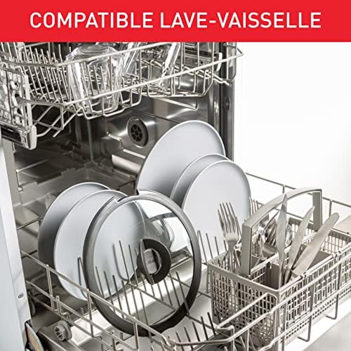 51ifhrxn2pl. ac .jpg Couvercle égouttoir Tefal Ingenio Inox et Noir, Rangement facile, Multidiamètre L9829402