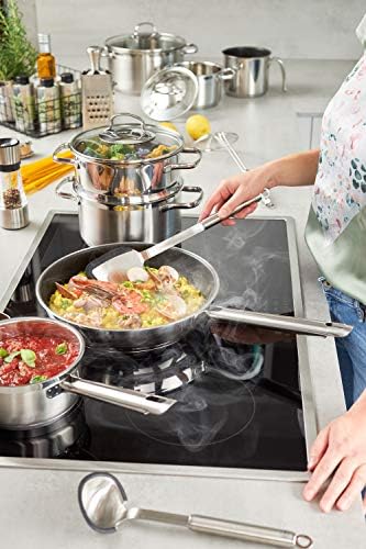 51iqzv miul. ac .jpg RÖSLE ELEGANCE Set de 3 Poêles à Frire Inox Anti-Adhésif - Convient pour Induction et Lave-Vaisselle - Cuisine Professio