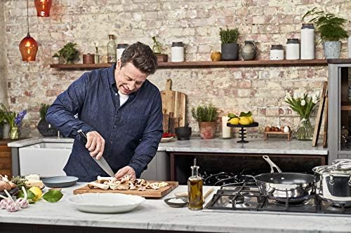 51jdxvqrrwl. ac .jpg Tefal Jamie Oliver Cook's Classics E307S734 Lot de 7 casseroles inoxydables - Pinceau de cuisson universel - 16 cm et 20