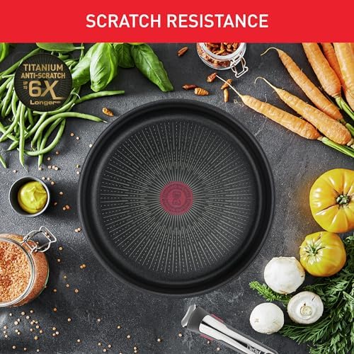 51ojqwgyusl. ac .jpg Tefal Ingenio Unlimited - Batterie de cuisine 8 pièces, Convient aux Familles Actives - Poêle 28 cm & Casseroles 16/18/2