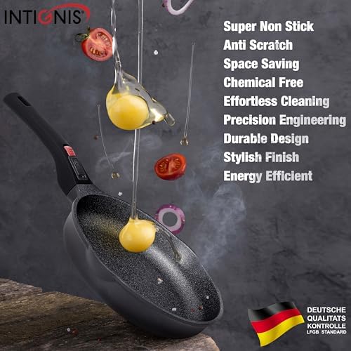 51p2b7 q9al. ac .jpg INTIGNIS Poêles céramique antiadhésives 24 & 28 cm – poignées amovibles – résistant 220 °C – sans PFOA/PTFE/PFAS – induc