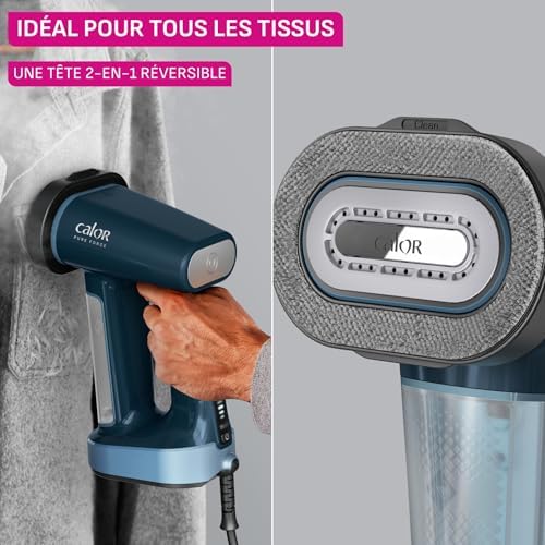 51yqsmurdfl. ac .jpg Calor Pure Force 2en1 Défroisseur/Fer 1800W Rose Métallisé/Blanc Neige Prêt en 25s Autonomie 12min