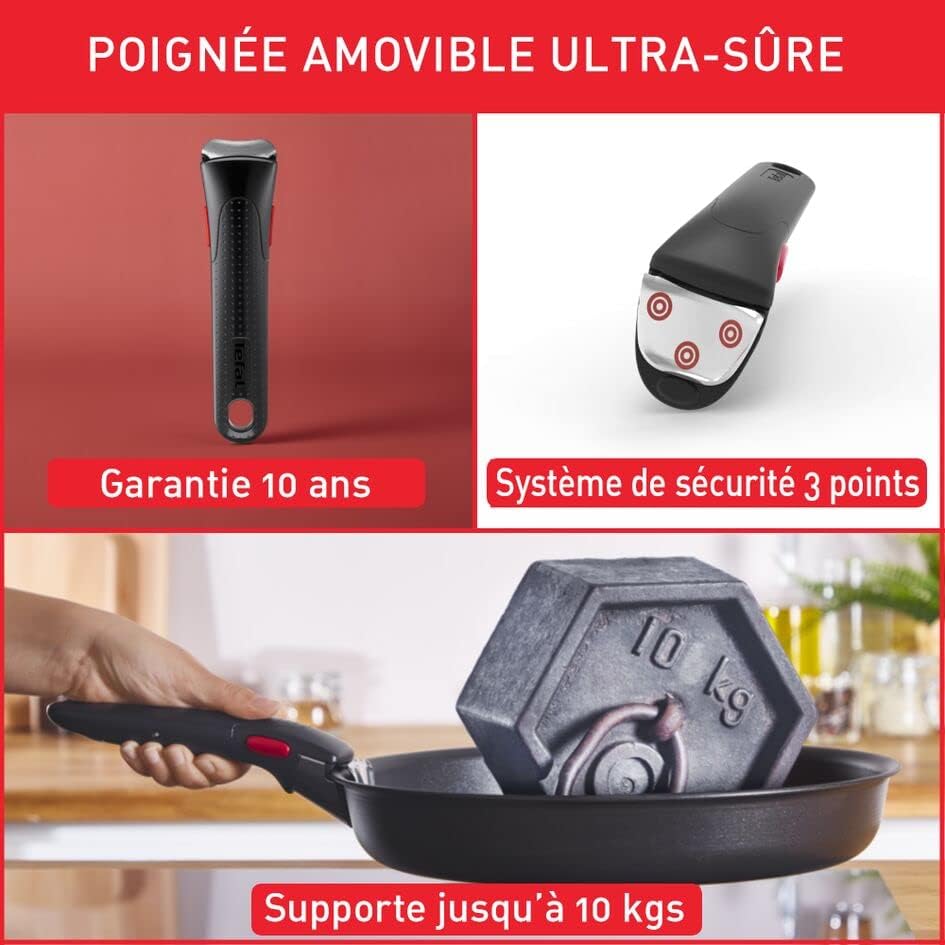 61 v45vniol. ac 1.jpg Tefal Ingenio Batterie de cuisine 10 pièces, Revêtement antiadhésif, Cuisine en famille
