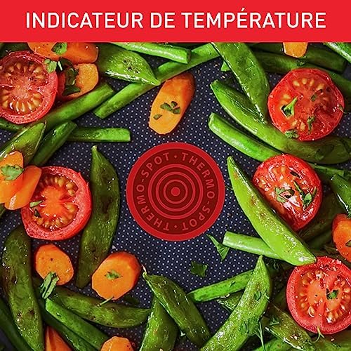 61i9aui0tnl. ac .jpg Tefal Duetto Lot de 3 poêles A704S363, induction, acier inoxydable, revêtement antiadhésif, convivialité, cuisson saine