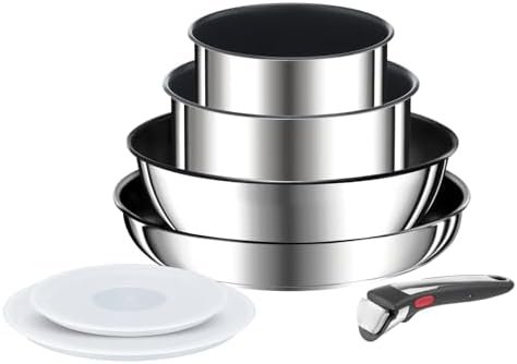 31jx4k8wpyl. ac .jpg Tefal Ingenio Preference Batterie de Cuisine 15 Pièces induction Acier Inoxydable Antiadhésif Empilable Compatible Lave-