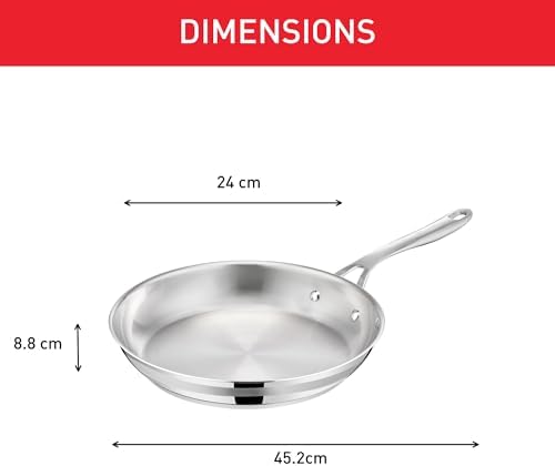 31lpvdatahl. ac .jpg Poêle Tefal Jamie Oliver Cook Smart Inox Induction Robuste | Poignée Rivetée Poêle Tefal Jamie Oliver Cook Smart 28 cm