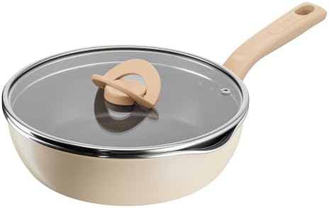 31trnehsg7l. ac .jpg Poêle Tefal Duetto A7040863, Induction, Revêtement antiadhésif, Acier inoxydable 18/10, Garantie 10 ans