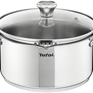Accueil Casseroles Tefal Duetto A7054463 Induction 20cm Acier Inoxydable Filtre Verre Garantie 10 Ans