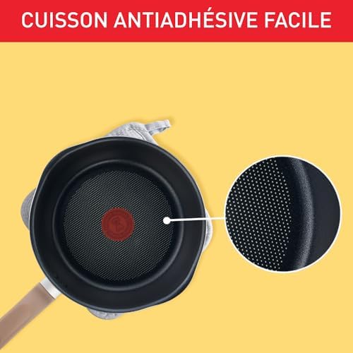 41cimhpejul. ac .jpg Poêle Tefal Duetto A7040863, Induction, Revêtement antiadhésif, Acier inoxydable 18/10, Garantie 10 ans