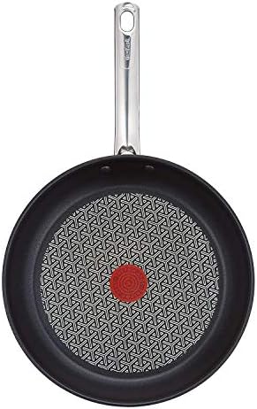 41j01r7ut4l. ac .jpg Poêle Tefal Duetto A7040863, Induction, Revêtement antiadhésif, Acier inoxydable 18/10, Garantie 10 ans