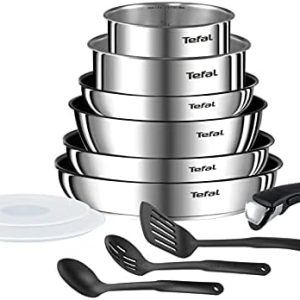 TEFAL INGENIO EMOTION Batterie de cuisine 12 pièces Argent