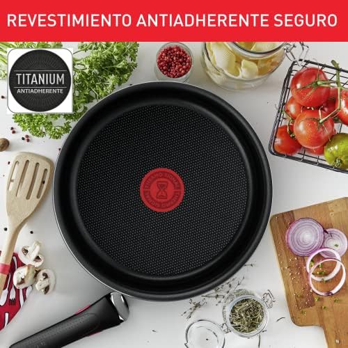 51jm3xh2jxl. ac .jpg Poêles Tefal Ingenio Easy On Lot de 3, antiadhésifs et revêtus de titane, pour cuisiniers débutants, idéaux pour le dîne